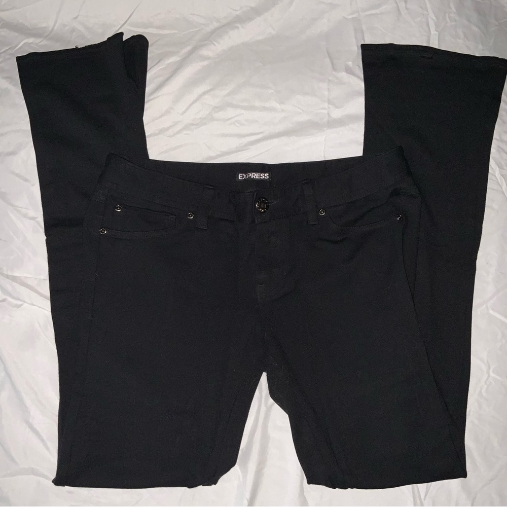 Express super stretchy black bootcut/flare pants